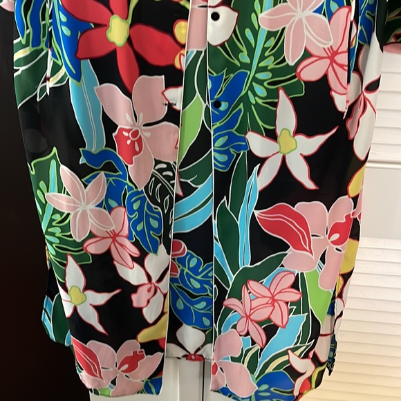 Zara Tropical Print Overshirt Jacket Kimono Floral - Picture 7 of 8